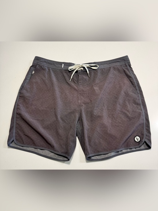 Vuori Other - Vuori Board Shorts Mens Size 38 Swim Trunks Red Gray Polka Dot Print